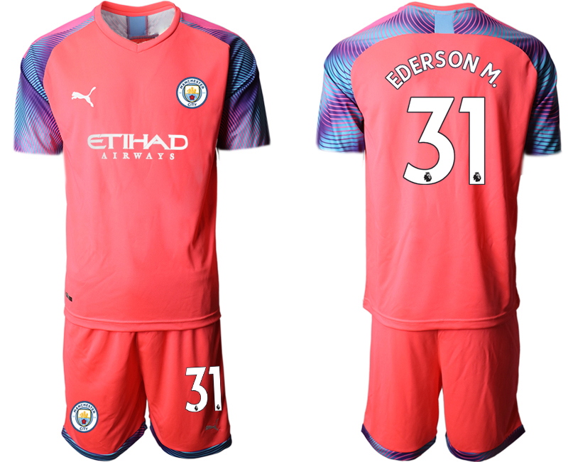 Men 2020-2021 club Manchester City goalkeeper red #31 Soccer Jerseys